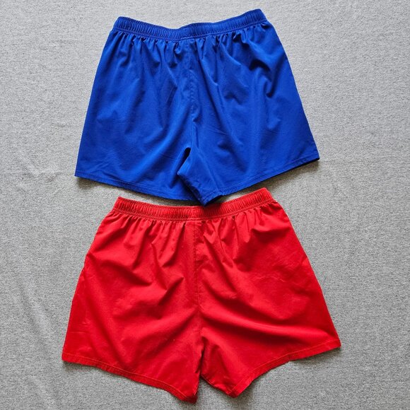 Gymshark Men's Shorts Bundle Size Large 5" Inseam Blue And Red Activewear Set - Picture 6 of 7